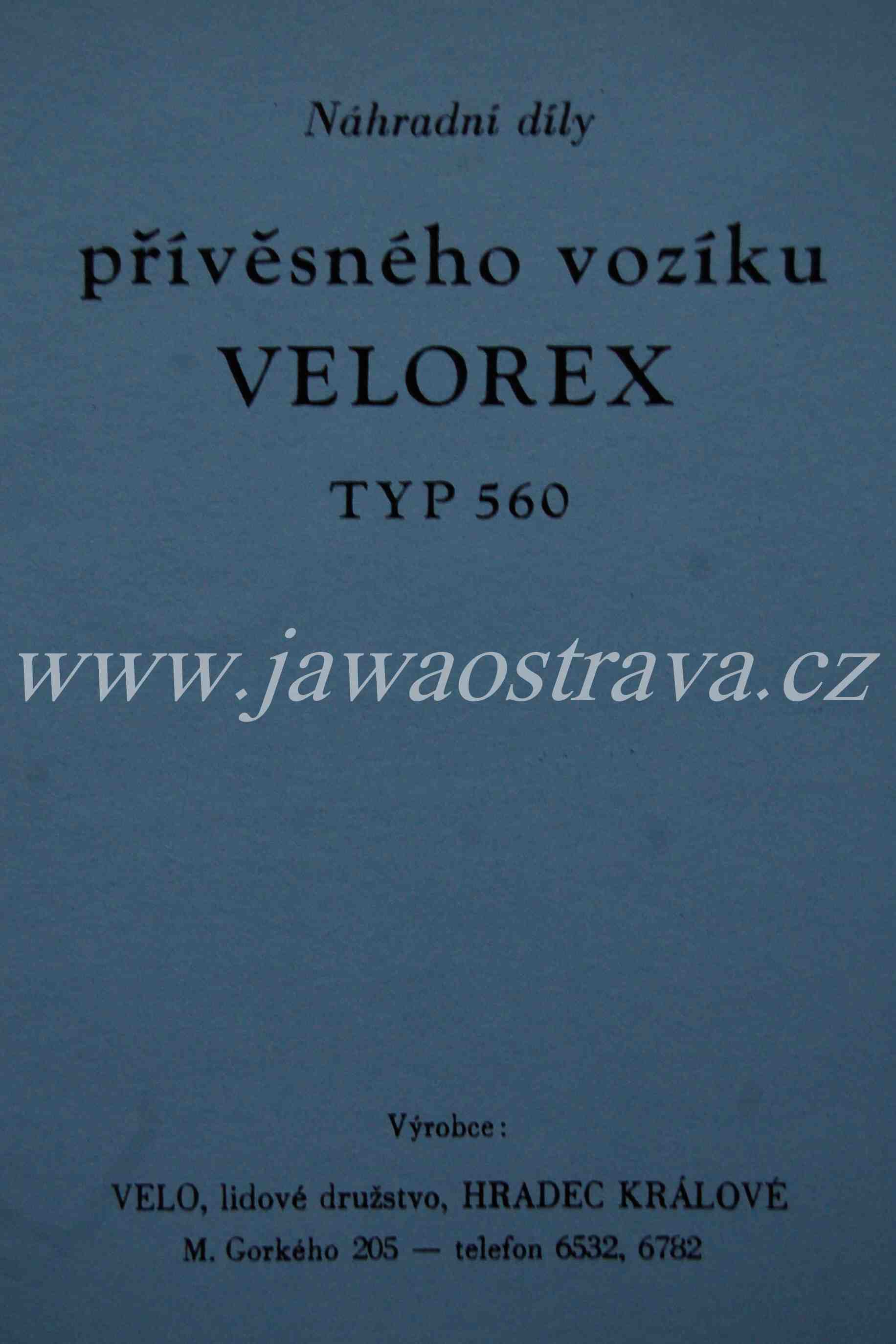 Velorex 560 Seznam ND