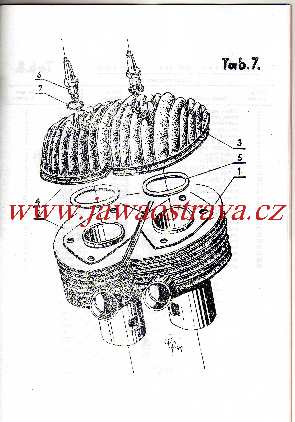 Velorex 350 seznam dílů pro motor 