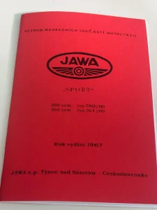 Katalog náhradních dílů Jawa SPORT