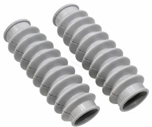 Manžety přední vidlice Jawa 50 Pionýr 550, 555, 05, 20, 21, 23 – šedé, sada 2 ks