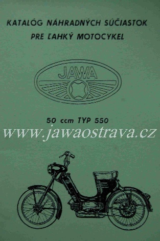 JAWA 550 pařez Katalog náhradních dílů