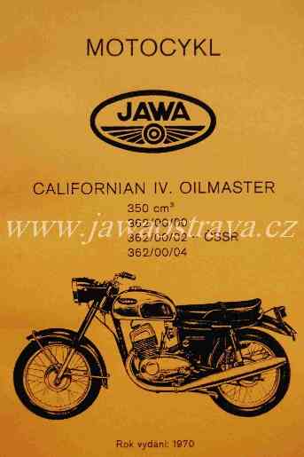 JAWA CALIFORNIAN IV OILMASTER Seznam ND