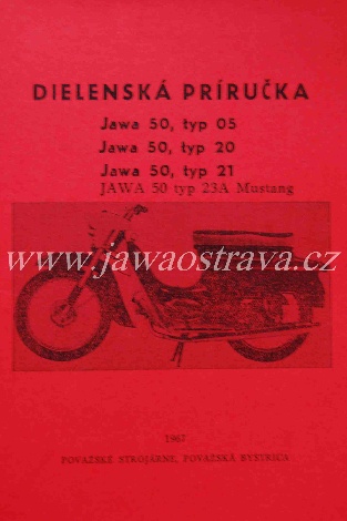 JAWA 05 20 21 23 Mustang Dílenská příručka