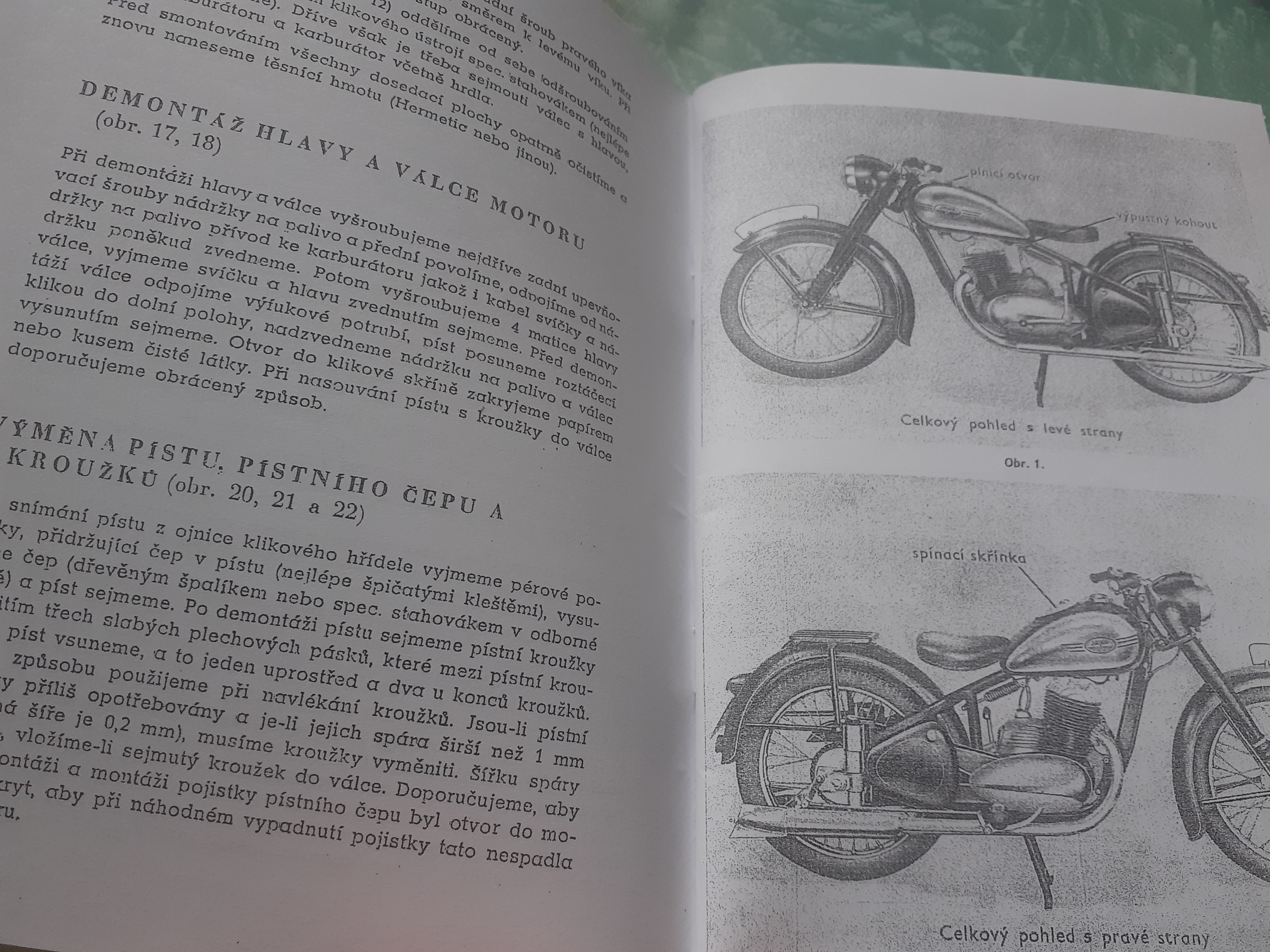 JAWA Pérák 250, 350 návod