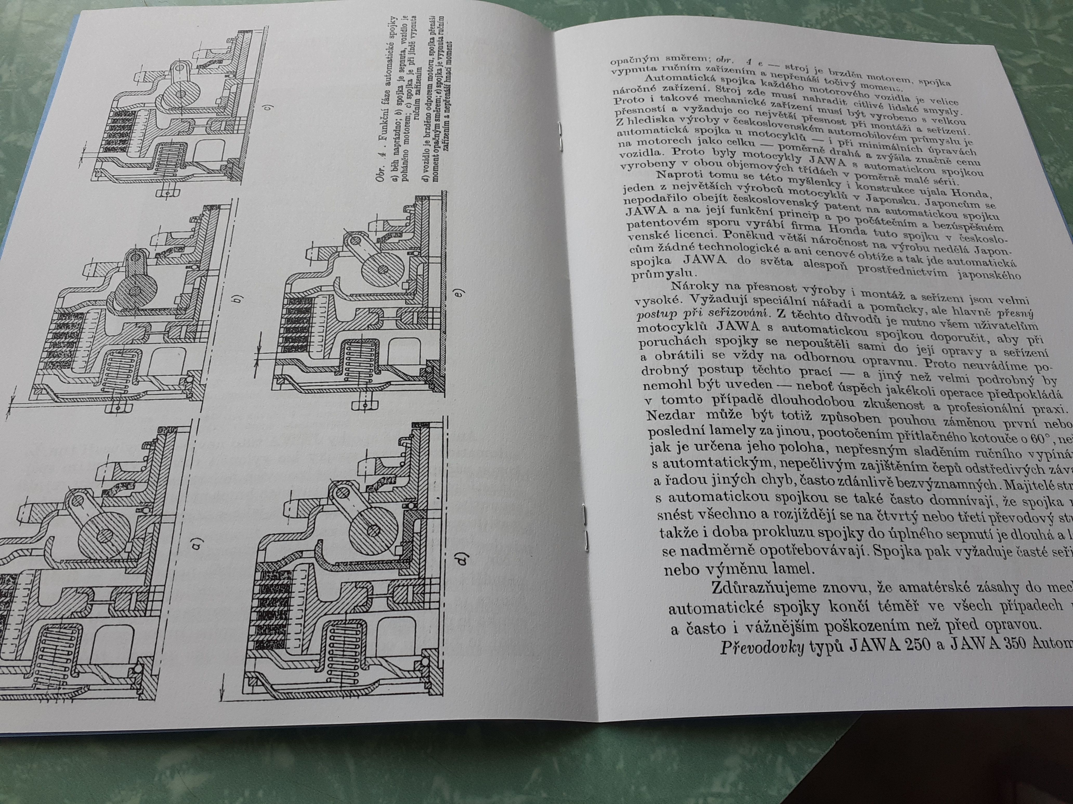 JAWA automatic dílenská příručka