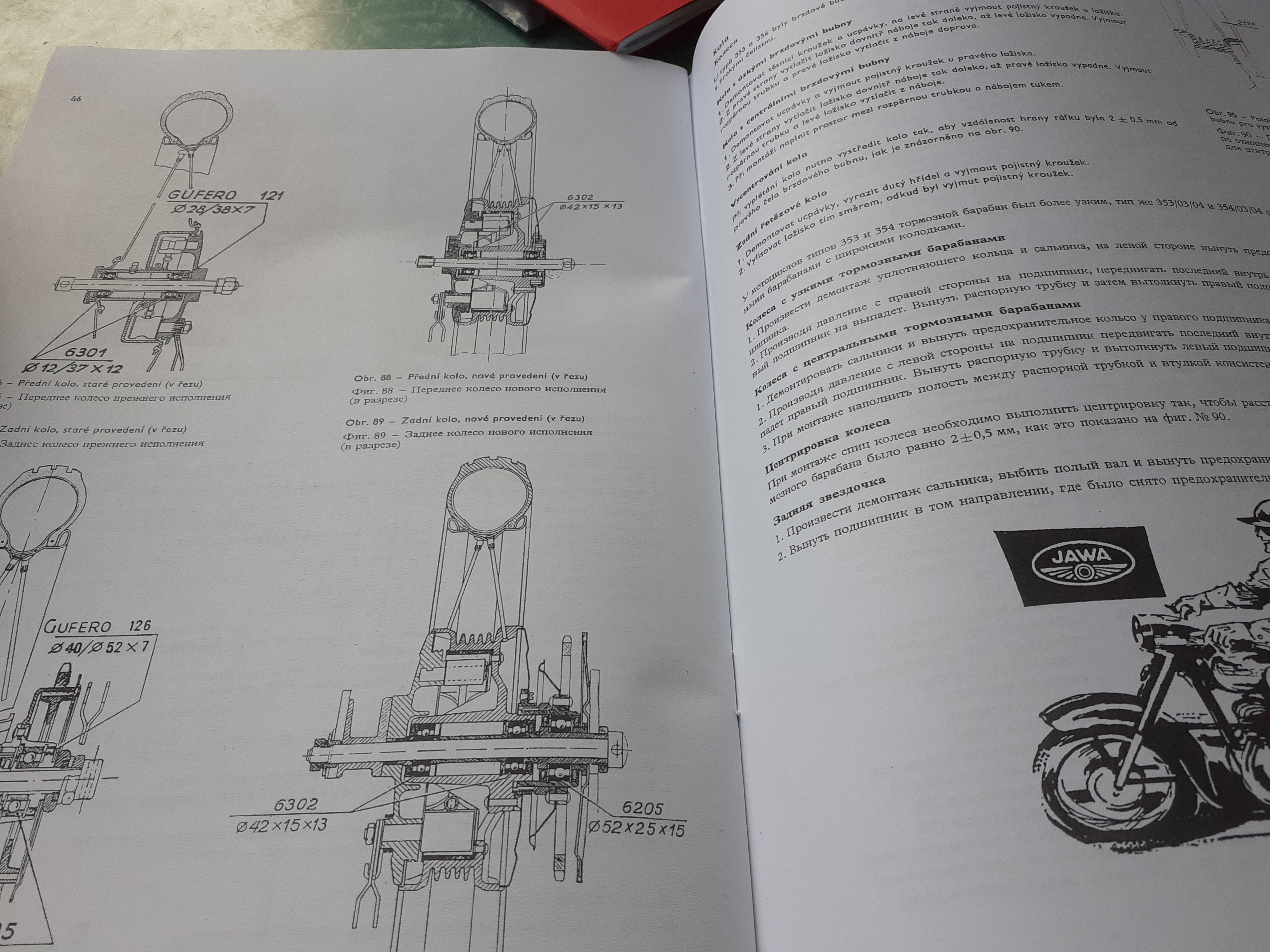 JAWA 250/350 Montážní příručka A4