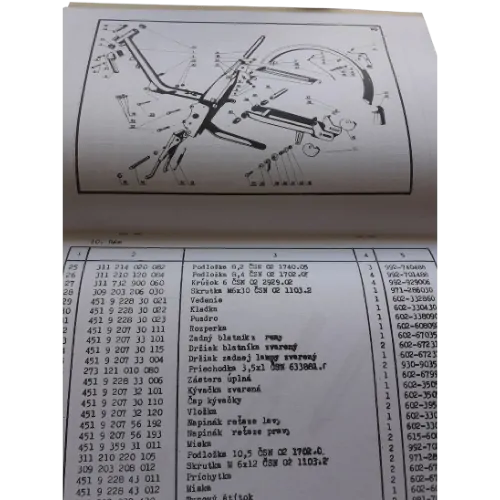 Babetta 207 Katalog náhradních dílů